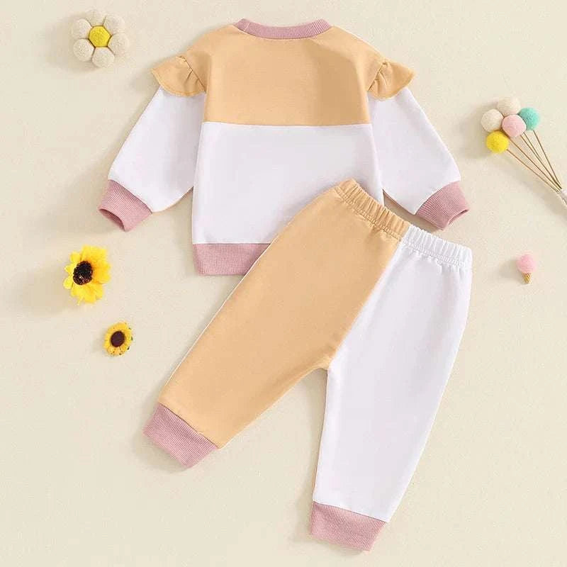 0-36M Infant Girl Spring Fall Outfit Contrast Color Frill Trim Long Sleeve Tops Elastic Waist PantsExpress Global Mart  customizedHign-concerned Chemical:NoneFit:Fits true to size, take your normal sizeOuterwear Type:coatModel Number:SetMaterial Composition:cotton polyesterSleeve Style:regularC0-36M Infant Girl Spring Fall Outfit Contrast Color Frill Trim Long Slb0d141-b8