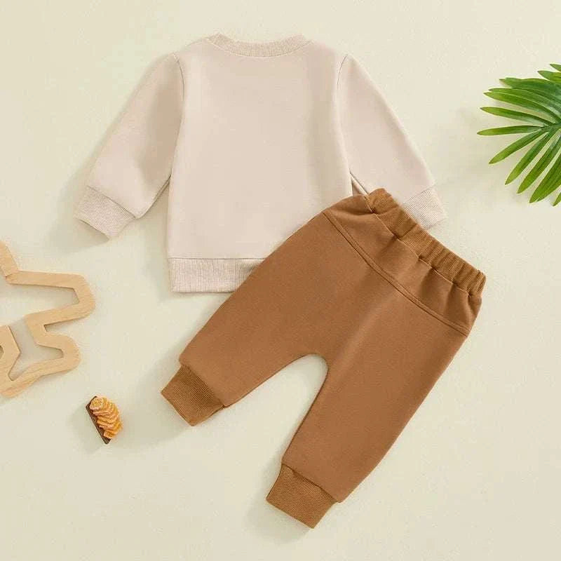 0-36M Toddler Boy Spring Fall Outfits Letter Print Round Neck Long Sleeve Tops Elastic Waist Pants 2 Piece SetExpress Global Mart  customizedHign-concerned Chemical:NoneFit:Fits true to size, take your normal sizeOuterwear Type:vestMaterial Composition:cotton polyesterSleeve Style:regularClosure Type:Pull0-36M Toddler Boy Spring Fall Outfits Letter Print Round Neck Long Sleb0d141-b8