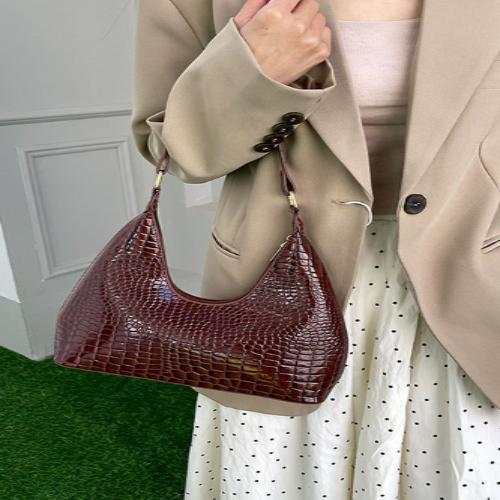 PU Leather Stone Texture Shoulder BagExpress Global Mart  Bag size: Medium
Material: PU leather
Imported
Product measurements:
Length 11.4 in, Width 3.1 in, Height 10.2 in, Weight 9.9 ozPU Leather Stone Texture Shoulder BagTrendsi