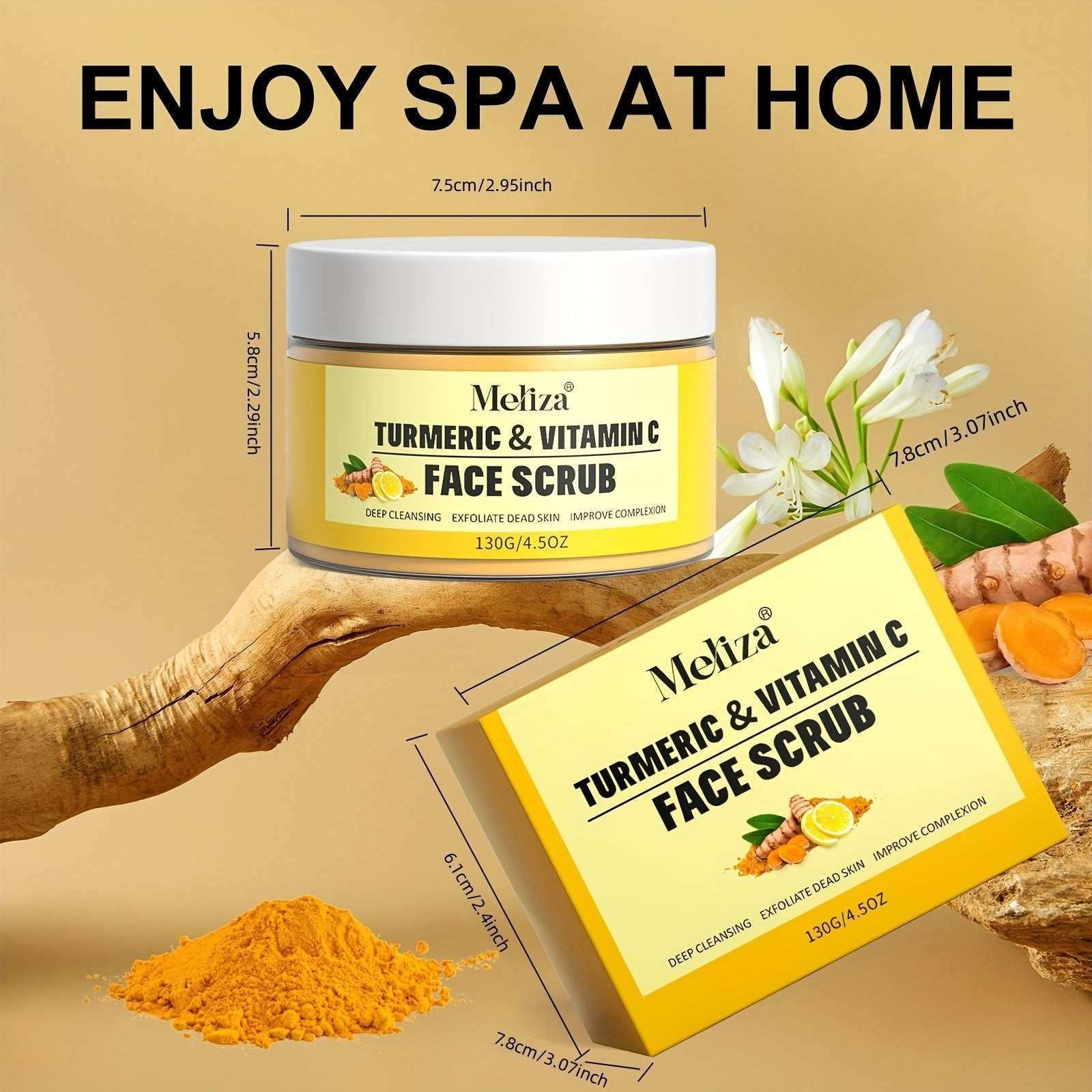 Turmeric Face Scrub Cream, Organics Microdermabrasion Facial Scrub, Exfoliating, Cleansing SkinExpress Global Mart  customizedSkin Type:AllItem Form:CreamActive Ingredients:Citric AcidProduct Benefits:CleansingProduct Attributes:HypoallergenicEffect:moisturizingMain Ingredients:TurmericItem1pc Vitamin C And Turmeric Face Scrub Cream, Organics Microdermabrasiob0d141-b8