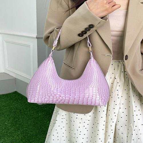 PU Leather Stone Texture Shoulder BagExpress Global Mart  Bag size: Medium
Material: PU leather
Imported
Product measurements:
Length 11.4 in, Width 3.1 in, Height 10.2 in, Weight 9.9 ozPU Leather Stone Texture Shoulder BagTrendsi