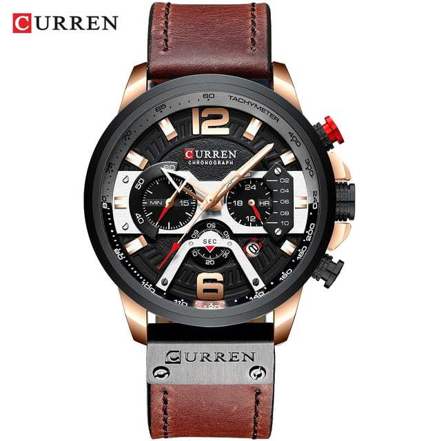 Military Leather Chronograph WristwatchExpress Global Mart  Introducing the Military Leather Chronograph Wristwatch: Your Timepiece of Choice!
Elevate your style with our sophisticated wristwatch, designed for the modern man.Military Leather Chronograph WristwatchZendrop