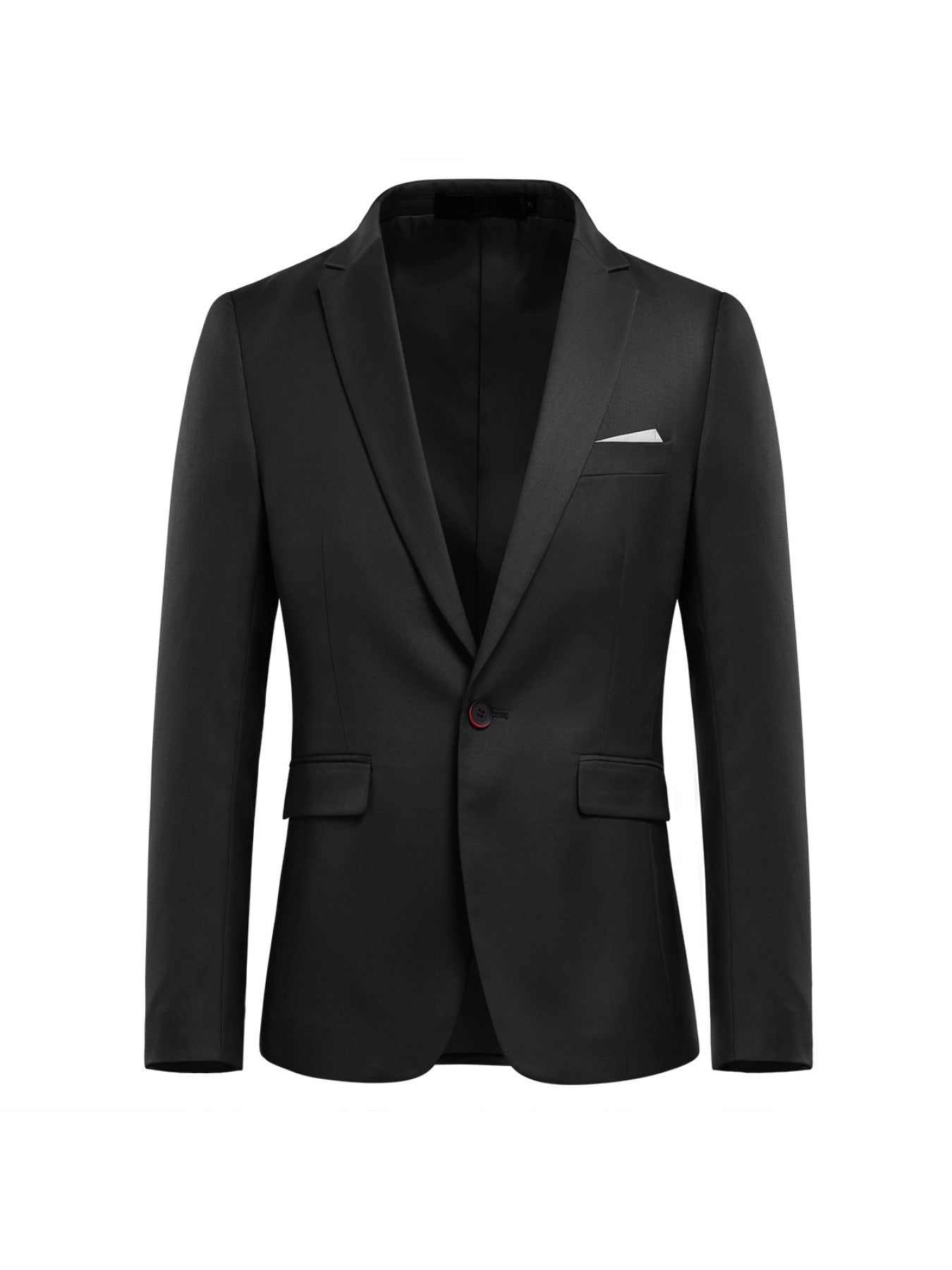 Elegant 3pc Mens Suit Set - Single-Button Blazer, Tailored Vest & Trousers - IdealExpress Global Mart  customizedMaterial:PolyesterDetails:PocketPattern:Solid colorSheer:NoFabric:Non-StretchCollar Style:LapelSeason:AllOperation Instruction:Dry cleanStyle:WorkFit Type:RegularTopElegant 3pc Mens Suit Set - Single-Button Blazer, Tailored Vest & TrouCartifind