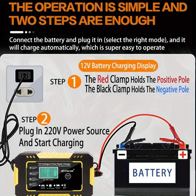 AU Plug Car Battery Charger 12V 6A Pulse Repair LCD Display Smart Fast Charging AGM Deep Cycle GEL Lead-Acid ChargerExpress Global Mart  customizedPower Mode:Power SupplyOperating Voltage:220V (included)-240V (included)Plug Specification:Australian Gauge PlugBattery Properties:Without BatteryItem ID:PV77140AU Plug Car Battery Charger 12V 6A Pulse Repair LCD Display Smart Fastb0d141-b8