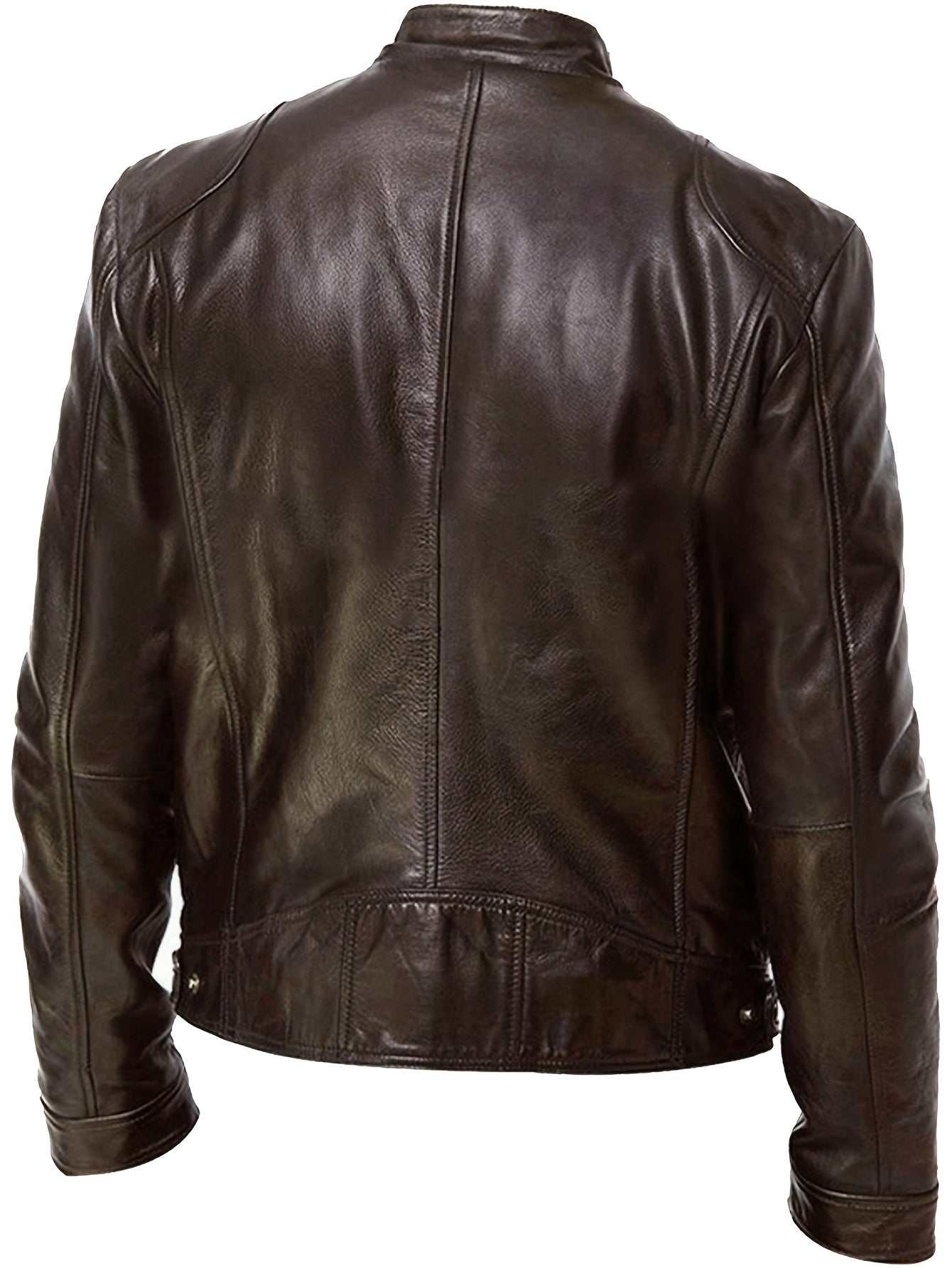 PU Leather Motorcycle Jacket - Zipper CardiganExpress Global Mart  customizedMaterial:PU
Length:Regular
Sleeve Length:Long Sleeve
Sleeve Type:Regular Sleeve
Details:Zipper
Pattern:Solid color
Sheer:No
Fabric:Non-Stretch
Placket Type:Placket
PMen's PU Leather Motorcycle Jacketb0d141-b8