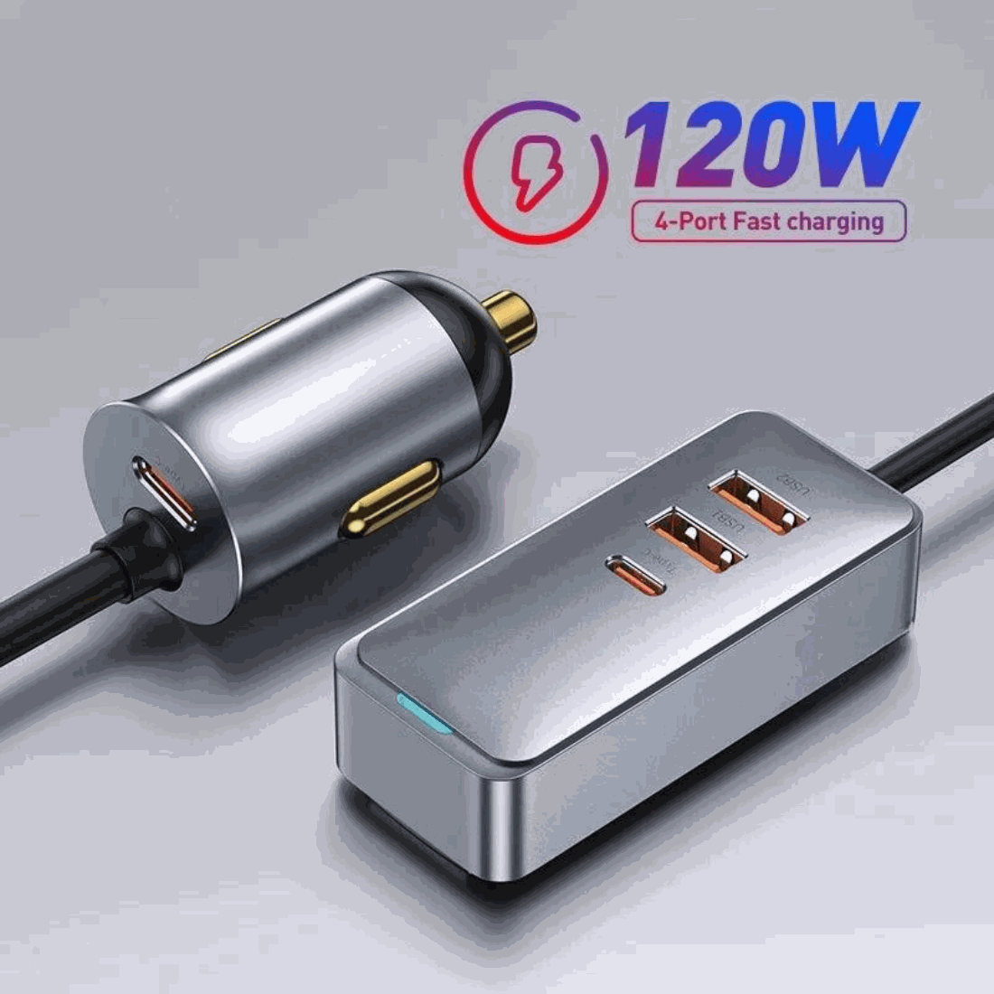 120W Car ChargerExpress Global Mart  phone_accessoriesProduct Description
Enhance your car charging capabilities with the 120W Car Charger from BASEUS, designed to provide fast and efficient charging on the go. This ver120W Car ChargerCartifind