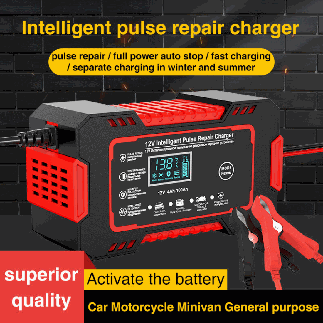 Fast Car Battery ChargerExpress Global Mart  customizedProduct Description
Enhance your vehicle maintenance with the Fast Car Battery Charger, an essential tool for ensuring your car battery stays charged and ready to goFast Car Battery ChargerCartifind