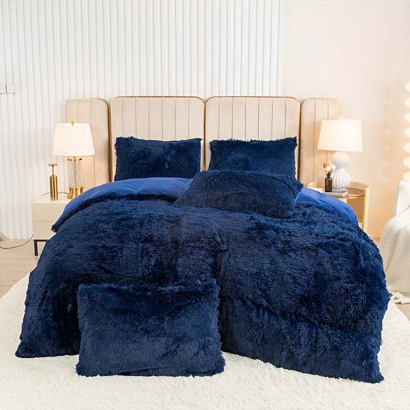 Multicolor Plush Duvet Cover SetExpress Global Mart  customizedProduct Description
Enhance your bedroom with the Multicolor Plush Duvet Cover Set, a luxurious addition that combines comfort and style seamlessly. Crafted from 100Multicolor Plush Duvet Cover SetCartifind