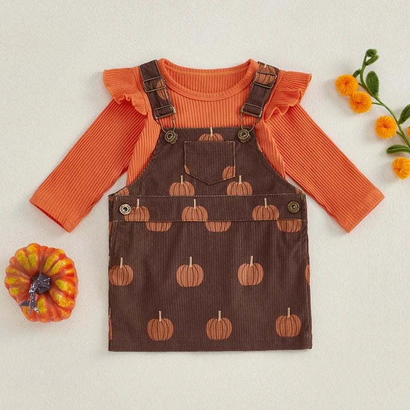 2-Piece Baby Girls Halloween Set Long Sleeve Ruffled Ribbed Romper Pumpkin Print Overalls Skirt OutfitsExpress Global Mart  customizedHign-concerned Chemical:NoneFit:Fits true to size, take your normal sizeOuterwear Type:coatModel Number:2-Piece Baby Girls Halloween SetMaterial Composition:cotton p2-Piece Baby Girls Halloween Set Long Sleeve Ruffled Ribbed Romper Pumb0d141-b8