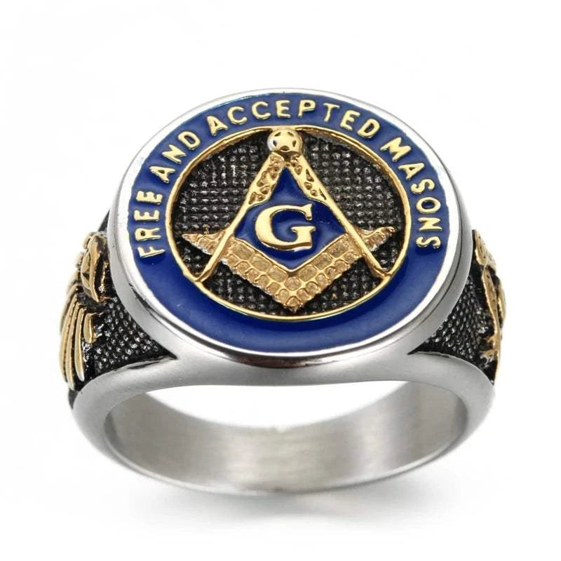 3Pcs Masonic Ring Retro Men Stainless Steel Enamel Ring Punk Jewelry Mens GiftsExpress Global Mart  wedding_engagement_jewelryCompatibility:All CompatibleFunction:Mood TrackerSurface Width:20mmSetting Type:NoneRings Type:Wedding BandsModel Number:G-25Shape\pattern:RoundStyle:Cute/RomanticOc3Pcs Masonic Ring Retro Men Stainless Steel Enamel Ring Punk Jewelry Mb0d141-b8