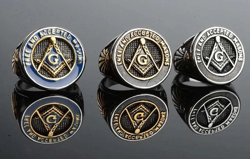 3Pcs Masonic Ring Retro Men Stainless Steel Enamel Ring Punk Jewelry Mens GiftsExpress Global Mart  wedding_engagement_jewelryCompatibility:All CompatibleFunction:Mood TrackerSurface Width:20mmSetting Type:NoneRings Type:Wedding BandsModel Number:G-25Shape\pattern:RoundStyle:Cute/RomanticOc3Pcs Masonic Ring Retro Men Stainless Steel Enamel Ring Punk Jewelry Mb0d141-b8