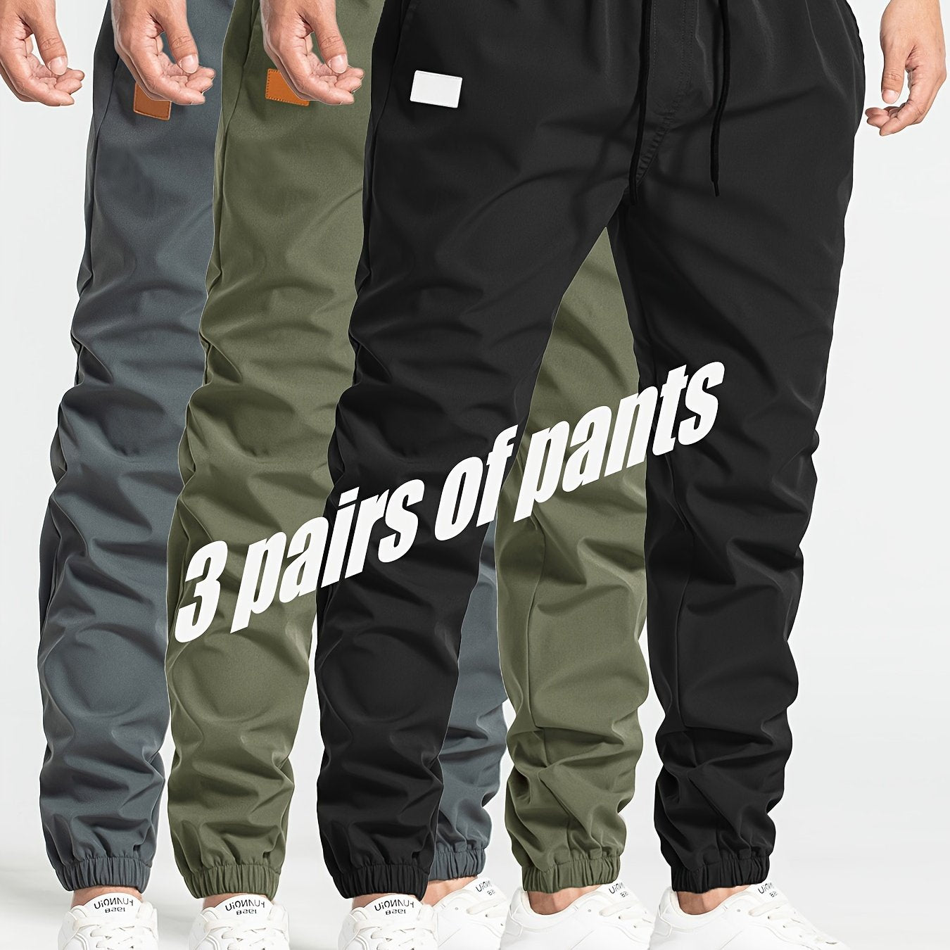 Mens 3Piece Jogger Set Comfy MultiPocket SweatpantsExpress Global Mart  customizedProduct Description:
Yo, ever been caught out wanting to flex the ultimate blend of style and chill vibes? Look no further, fam! This 3-Piece Jogger Set is the drippMens 3Piece Jogger Set Comfy MultiPocket Sweatpantsb0d141-b8