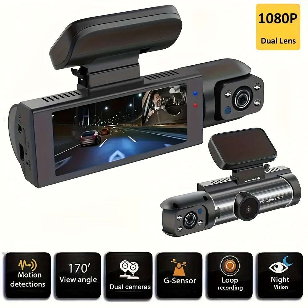 03 Cm IPS Screen, 24hr Motion Sensor Parking Mode, Loop Recording (Express Global Mart  customizedDisplay Type:LedControl Method:Push Button TypeAuto Part Orientation:Drivers sideVideo Capture Resolution:1080pBattery Properties:Rechargeable BatteryRechargeable BaDual Dash Cam Infrared Night Vision, Dual Channel 1080P Front And Insib0d141-b8