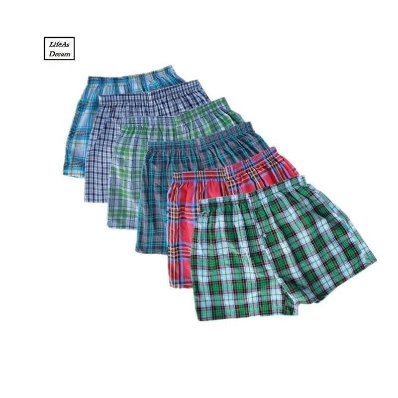 4PCS/lotExpress Global Mart  customizedSexually Suggestive:NoObscene Picture:NoPattern Type:PlaidModel Number:Classic Plaid MenMaterial:COTTONBrand Name:FARDLYBriefs &amp; Boxers:Boxer ShortsOrigin:Mainla4PCS/lot M-4XL Classic Plaid Men Boxer Shorts Mens Underwear Trunks Cob0d141-b8