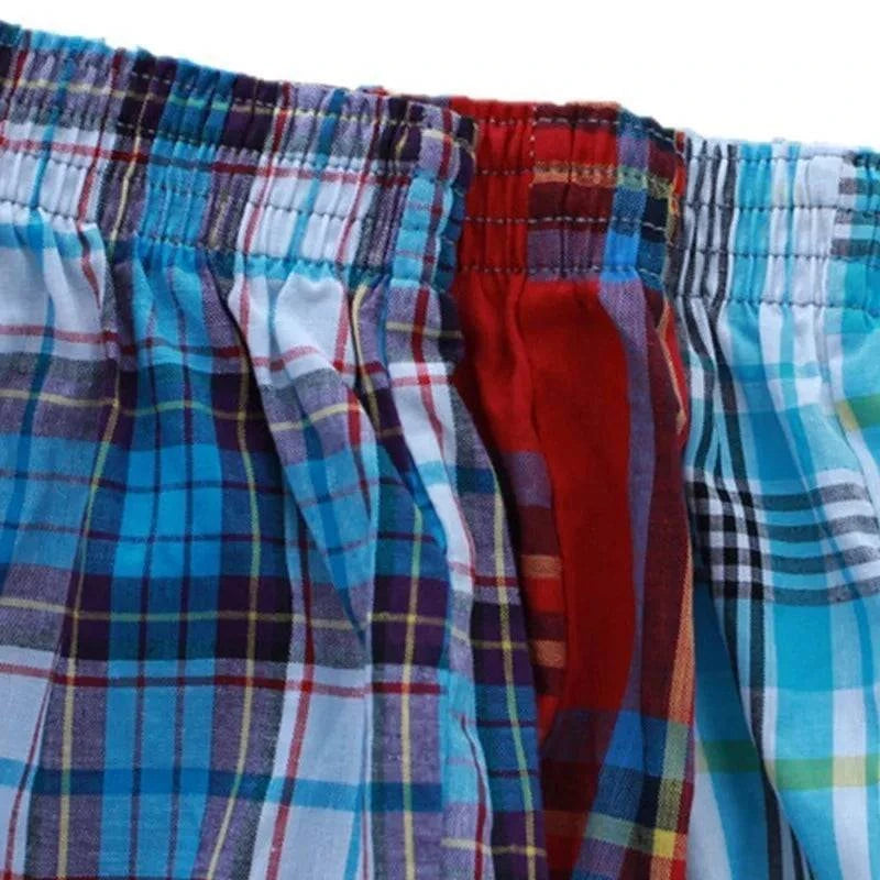 4PCS/lotExpress Global Mart  customizedSexually Suggestive:NoObscene Picture:NoPattern Type:PlaidModel Number:Classic Plaid MenMaterial:COTTONBrand Name:FARDLYBriefs &amp; Boxers:Boxer ShortsOrigin:Mainla4PCS/lot M-4XL Classic Plaid Men Boxer Shorts Mens Underwear Trunks Cob0d141-b8