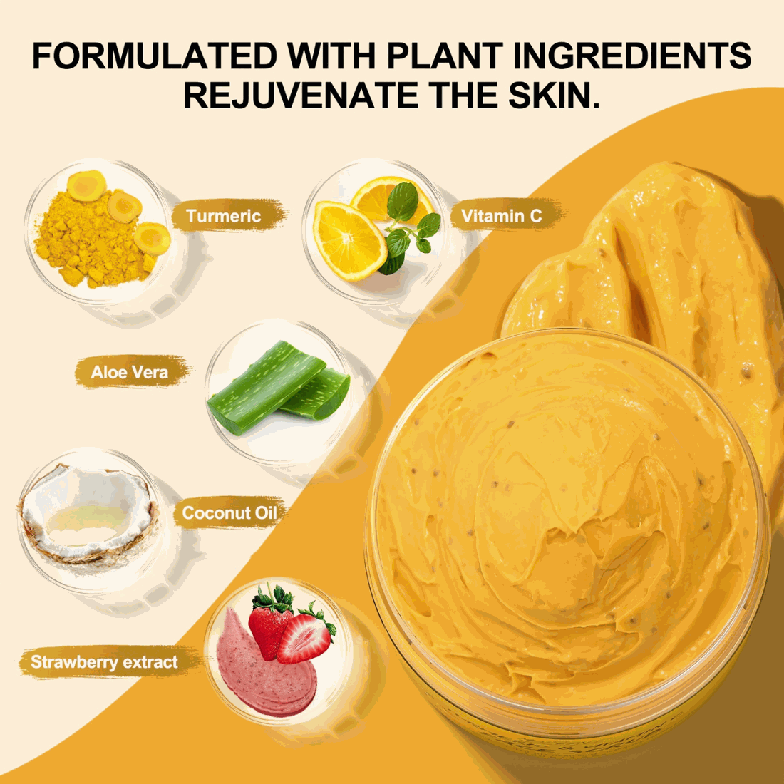 Turmeric Face Scrub CreamExpress Global Mart  customizedProduct Description
Transform your skincare routine with our Turmeric Face Scrub Cream, a luxurious blend designed to rejuvenate and nourish your skin. This cream-baTurmeric Face Scrub CreamCartifind