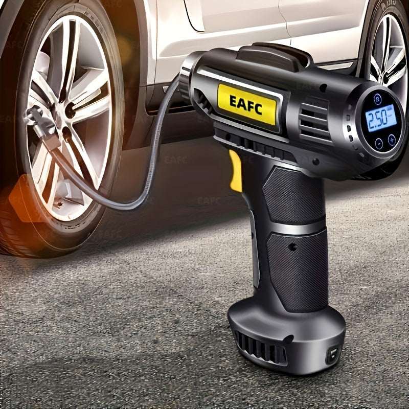 150PSI Cordless Car Tire Inflator PumpExpress Global Mart  customizedPower Mode:USB ChargingOperating Voltage:≤36VBattery Properties:Rechargeable BatteryRechargeable Battery:Lithium Battery-18650 SeriesDischarge Function:No discharge Portable Air Compressor: 150PSI Cordless Car Tire Inflator Pump With Pb0d141-b8