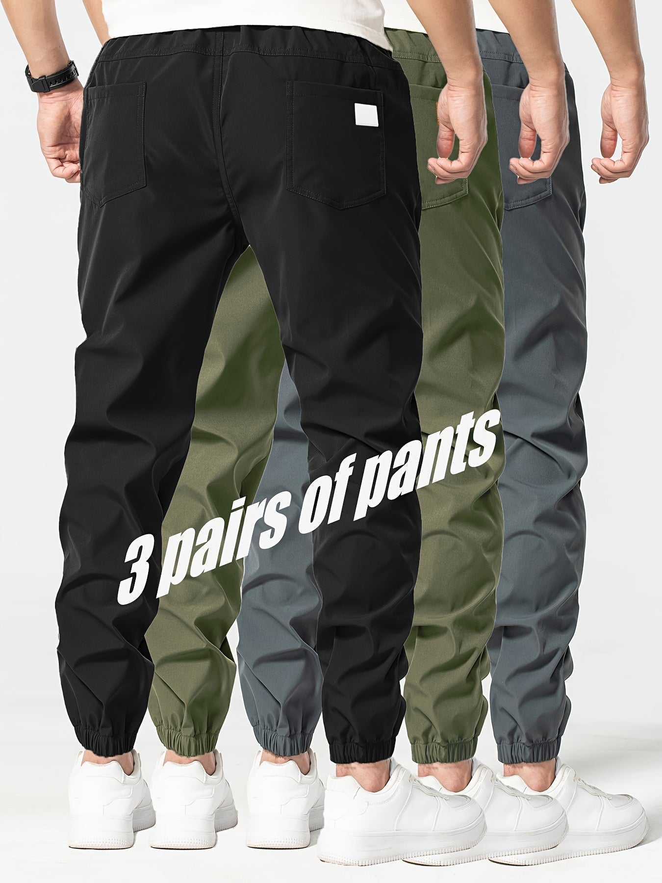 Mens 3Piece Jogger Set Comfy MultiPocket SweatpantsExpress Global Mart  customizedProduct Description:
Yo, ever been caught out wanting to flex the ultimate blend of style and chill vibes? Look no further, fam! This 3-Piece Jogger Set is the drippMens 3Piece Jogger Set Comfy MultiPocket Sweatpantsb0d141-b8