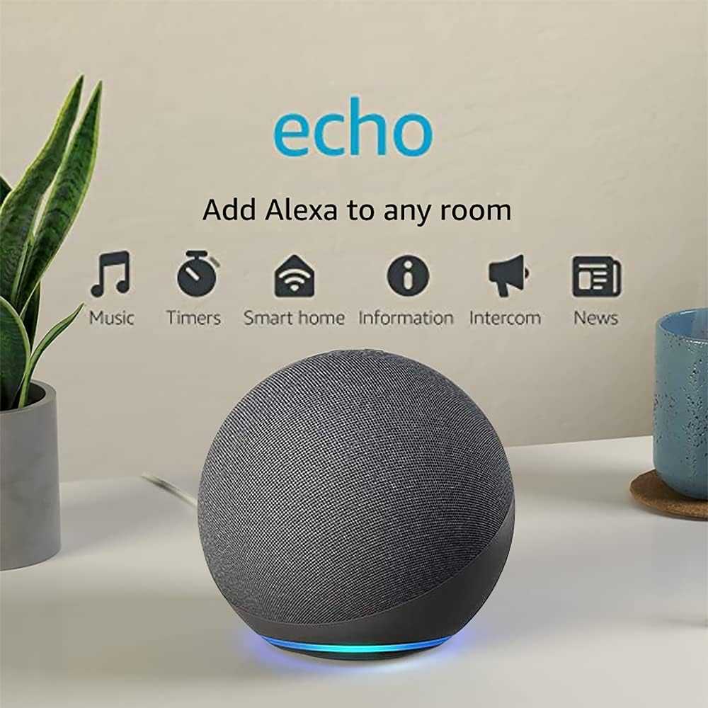 Echo 4th Gen PremiumExpress Global Mart  SpeakersProduct Description
Discover the future of smart living with the Echo (4th Gen) Premium. This sleek and stylish smart speaker offers an unparalleled audio experienceEcho 4th Gen PremiumCartifind