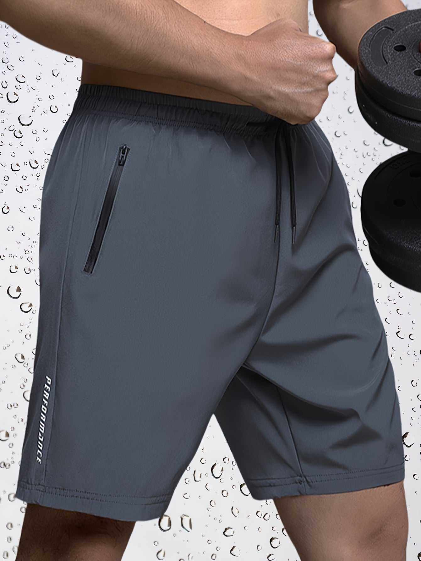 image7 Men's quick-dry breathable shorts with zipper pockets in multiple colors, ideal for casual summer wear and outdoor activities.