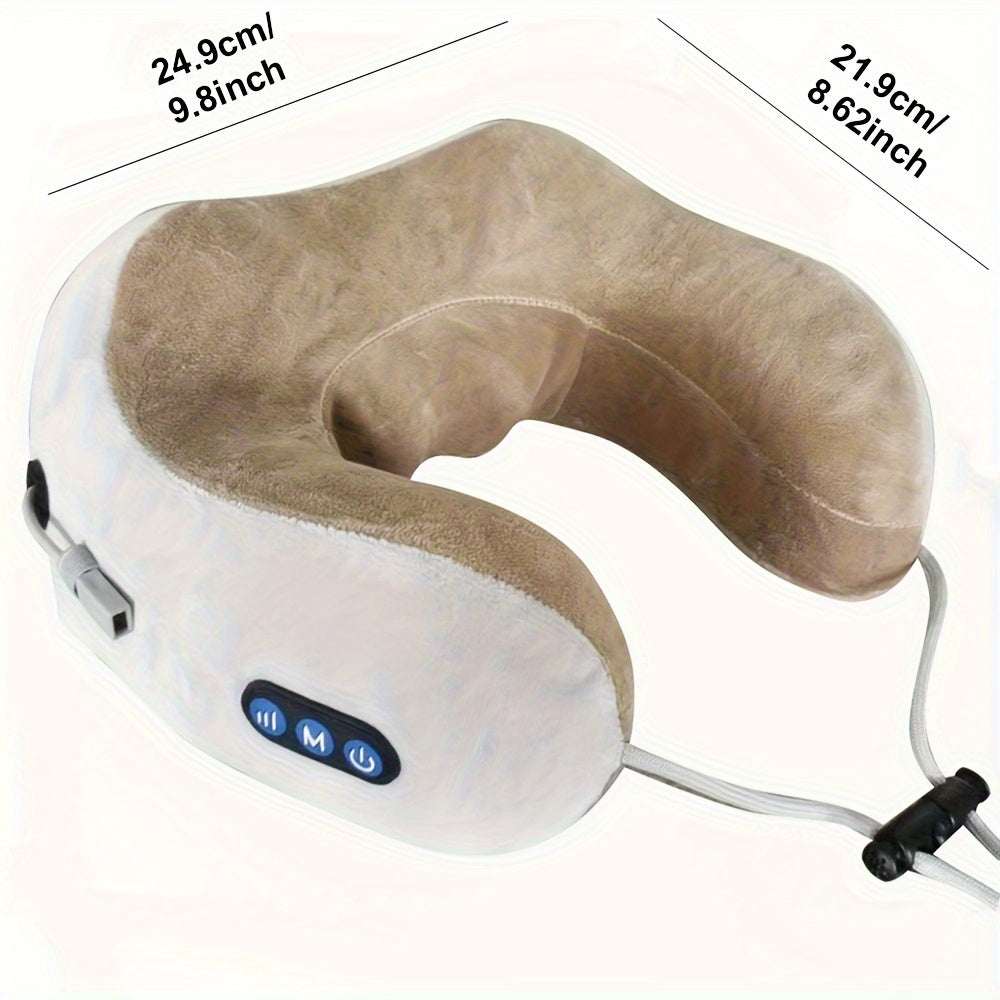 Relax Airplane Car Travel Office Home Holiday Gift Mother'Express Global Mart  customizedProduct Attributes:HypoallergenicPower Supply:USB ChargingOperating Voltage:4V And BelowBrand:AWARMUse For:NeckMaterial:Other MaterialsBattery Properties:RechargeablElectric Neck Massager, U-shaped Massage Pillow Cervical And Neck Massb0d141-b8