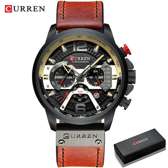 Military Leather Chronograph WristwatchExpress Global Mart  Introducing the Military Leather Chronograph Wristwatch: Your Timepiece of Choice!
Elevate your style with our sophisticated wristwatch, designed for the modern man.Military Leather Chronograph WristwatchZendrop