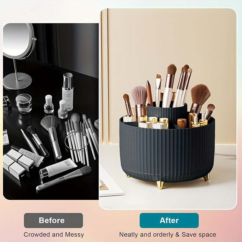 360° Rotating Makeup OrganizerExpress Global Mart  customizedProduct Description
Transform your makeup storage with the innovative 360° Rotating Makeup Organizer. This sleek and polished organizer is designed to keep your beau360° Rotating Makeup OrganizerCartifind