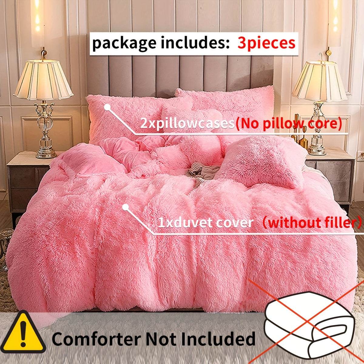 Multicolor Plush Duvet Cover SetExpress Global Mart  customizedProduct Description
Enhance your bedroom with the Multicolor Plush Duvet Cover Set, a luxurious addition that combines comfort and style seamlessly. Crafted from 100Multicolor Plush Duvet Cover SetCartifind