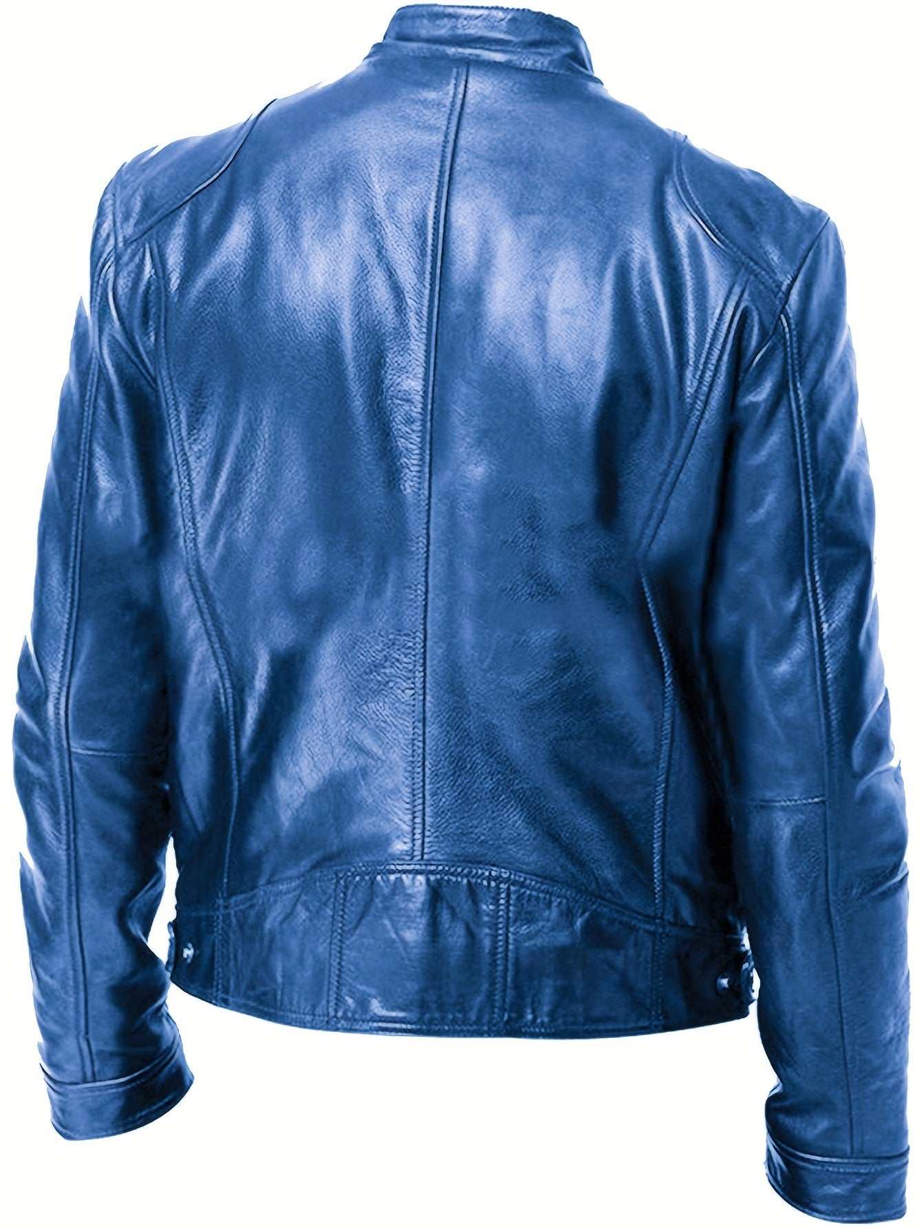 PU Leather Motorcycle Jacket - Zipper CardiganExpress Global Mart  customizedMaterial:PU
Length:Regular
Sleeve Length:Long Sleeve
Sleeve Type:Regular Sleeve
Details:Zipper
Pattern:Solid color
Sheer:No
Fabric:Non-Stretch
Placket Type:Placket
PMen's PU Leather Motorcycle Jacketb0d141-b8