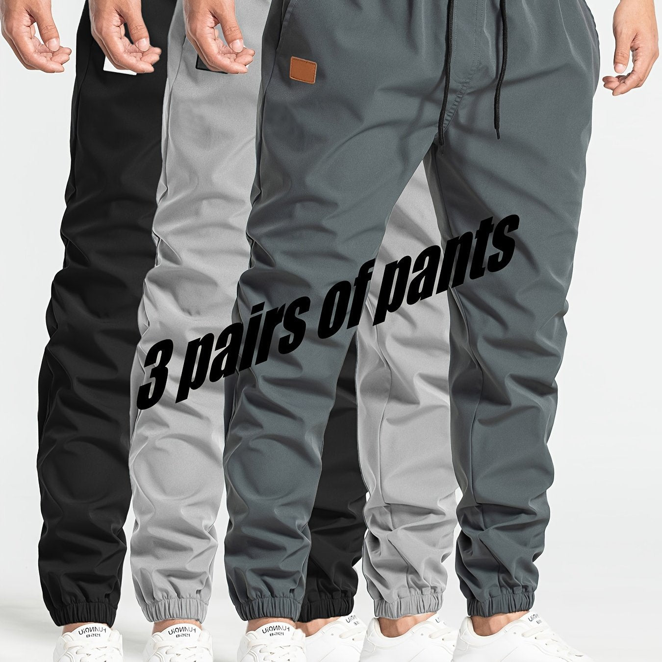 Mens 3Piece Jogger Set Comfy MultiPocket SweatpantsExpress Global Mart  customizedProduct Description:
Yo, ever been caught out wanting to flex the ultimate blend of style and chill vibes? Look no further, fam! This 3-Piece Jogger Set is the drippMens 3Piece Jogger Set Comfy MultiPocket Sweatpantsb0d141-b8