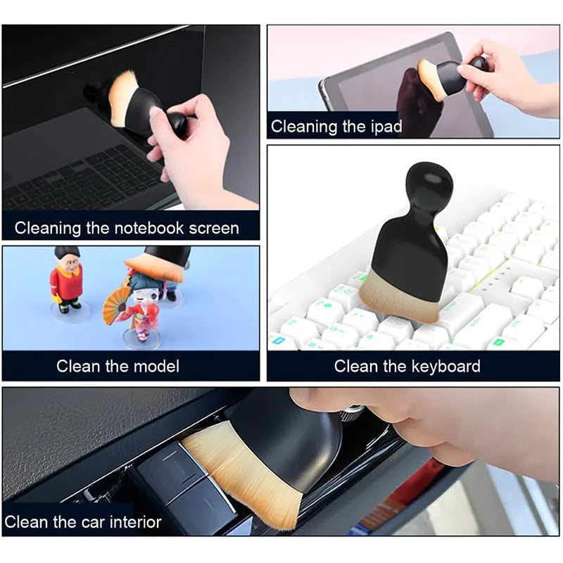 Car Air Conditioner Cleaning Brush Car Air Outlet Crevice Dust Removal Brushes for Car Interior Cleaning Brush Accessories Car A