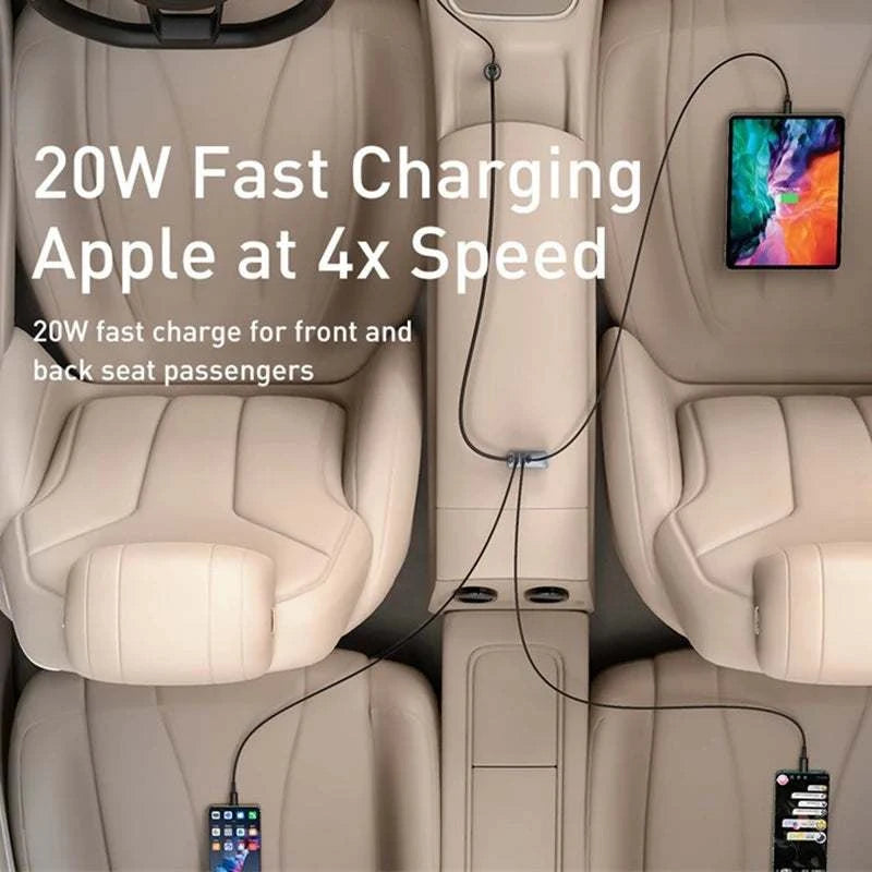 Baseus 120W PD Car Charger Fast ChargingExpress Global Mart  phone_accessoriesApplied Fast Charge Protocols:Samsung Adaptive Fast Charge,Huawei FCP,USB PD,Qualcomm Quick ChargeGaN:NoMax. Output Power:120WType:Car ChargerModel Number:Baseus CarBaseus 120W PD Car Charger Fast Charging for All DevicesExpress Global Mart