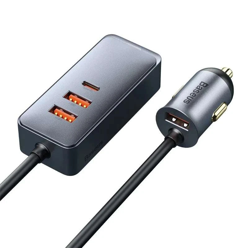 Baseus 120W PD Car Charger Fast ChargingExpress Global Mart  phone_accessoriesApplied Fast Charge Protocols:Samsung Adaptive Fast Charge,Huawei FCP,USB PD,Qualcomm Quick ChargeGaN:NoMax. Output Power:120WType:Car ChargerModel Number:Baseus CarBaseus 120W PD Car Charger Fast Charging for All DevicesExpress Global Mart