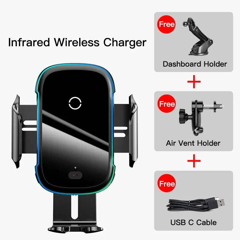 iPhone 14 13 12 11 Xiaomi Car Mount Infrared Fast Wireless Charging ChargerExpress Global Mart  phone_accessoriesType:Car HolderFeatures:Gravity ExpansionHas Speaker:NoCompatible iPhone Model:iPhone12 Pro Max,iPhone XS Max,iPhone12,iPhone XR,iPhone XS,iPhone 8 Plus,iPhone 8,iPhBaseus Car Phone Holder 15W QI Wireless Charger for iPhone 14 13 12 11b0d141-b8