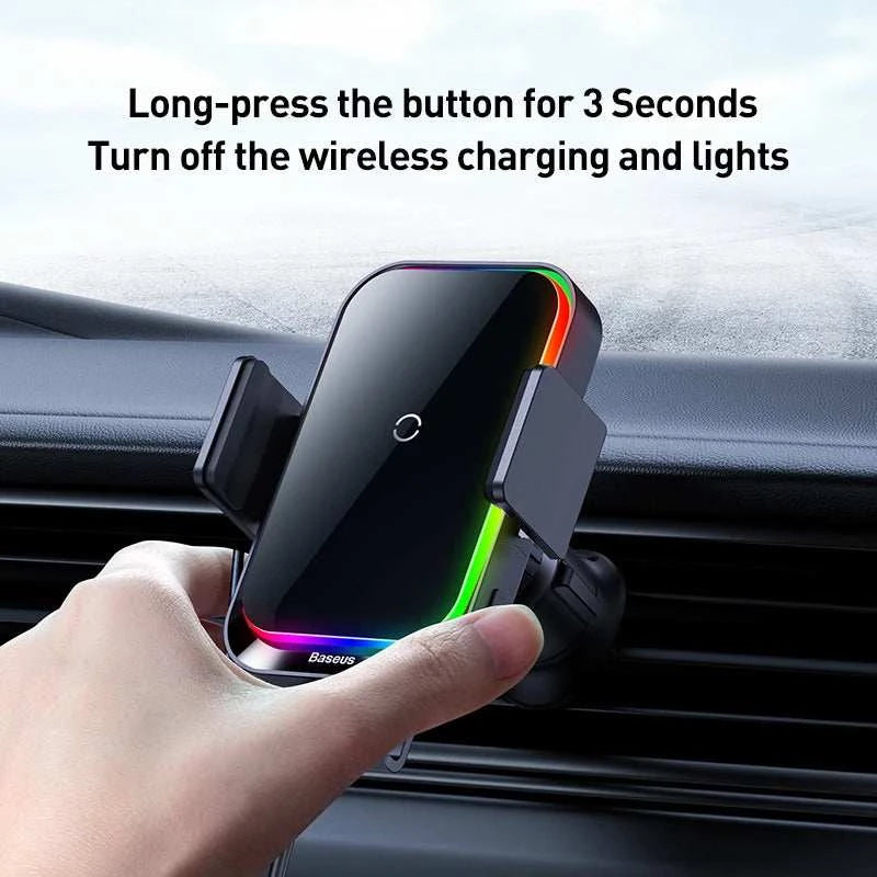 Baseus Car MountExpress Global Mart  phone_accessoriesType:Car HolderFeatures:Gravity ExpansionHas Speaker:NoCompatible Brand:UniversalCharger:Wireless ChargerModel Number:Baseus Car Phone Holder Wireless ChargerBrand NBaseus Car Mount with Wireless Charger for Fast ChargingExpress Global Mart