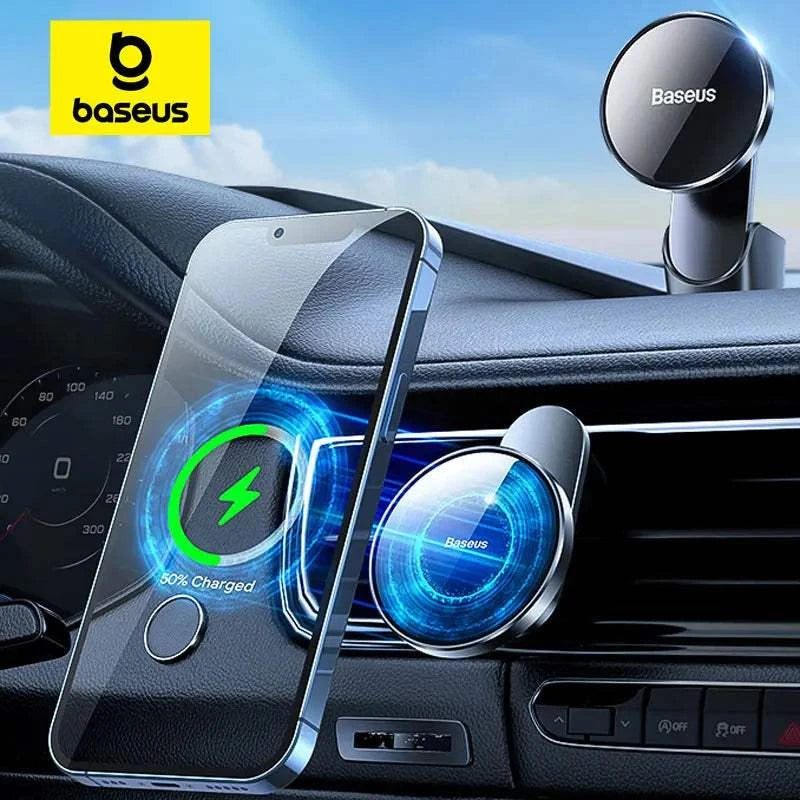 Baseus Magnetic Wireless Charging Car Phone HolderExpress Global Mart  phone_accessoriesType:Magnetic HolderFeatures:MagneticHas Speaker:NoCompatible iPhone Model:iPhone12 Pro Max,iPhone12,iPhone12 Max,iPhone12 mini,iPhone12 ProCompatible Brand:Apple iPBaseus Magnetic Wireless Charging Car Phone Holder for Apple iPhoneExpress Global Mart