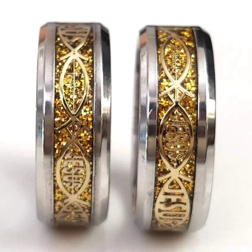 Bulk lots 50pcs Quality Comfort-fit Jesus Fish Stainless Steel Religious Ring 8mm Men Fashion JewelryExpress Global Mart  wedding_engagement_jewelryCompatibility:All CompatibleSurface Width:8mmSetting Type:NoneRings Type:Wedding BandsModel Number:JG072Shape\pattern:LetterStyle:ClassicOccasion:WeddingMaterial:MetBulk lots 50pcs Quality Comfort-fit Jesus Fish Stainless Steel Religiob0d141-b8