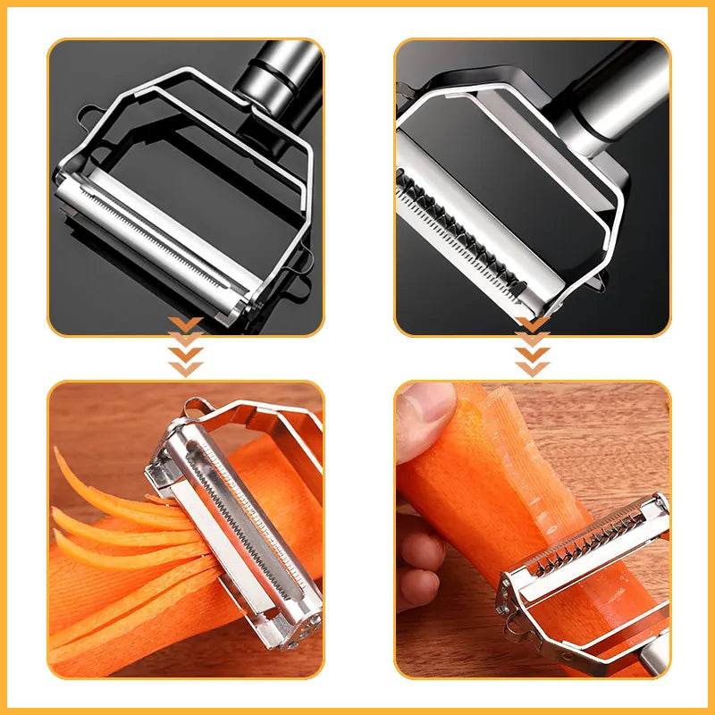 Stainless Steel Kitchen Vegetable PeelerExpress Global Mart  Unleash Your Culinary Creativity with the Stainless Steel Kitchen Vegetable Peeler - Your Culinary Companion!
🔪 Cutting-Edge Aluminium Alloy Blade: Experience preciStainless Steel Kitchen Vegetable PeelerZendrop