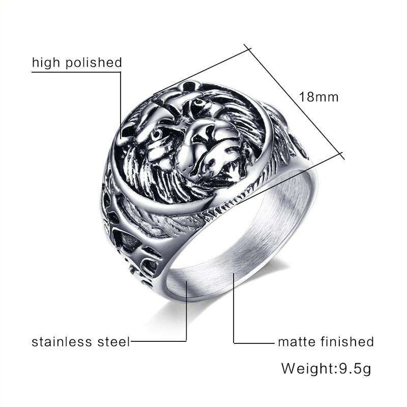 Lion Head RingsExpress Global Mart  Unleash Your Inner Roar with Our Vintage Lion Head Ring!
Make a bold statement and stand out from the crowd with our vintage Lion Head Ring. Here's why it's the perfLion Head RingsZendrop