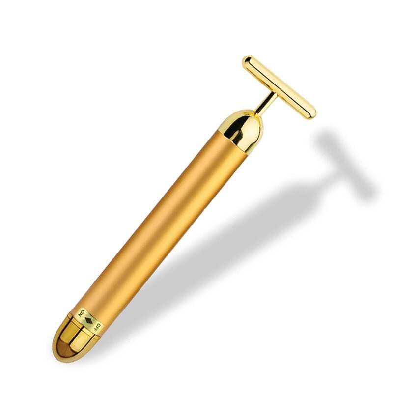 24K Gold Facial Roller MassagerExpress Global Mart  Beauty rollerIntroducing the Gold-Plated Germanium T-Bar: Your Key to Radiant, Rejuvenated Skin!
Experience the magic of vibration massage therapy with our cutting-edge T-Bar, de24K Gold Facial Roller MassagerZendrop