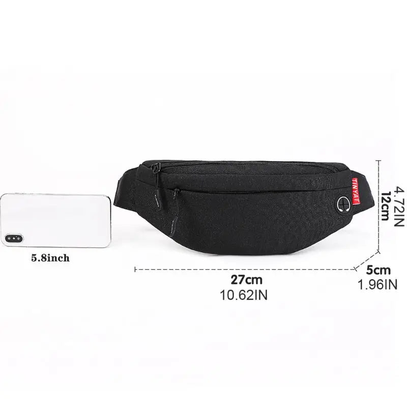 Fashion Men Waist Bag Fanny Pack Pouch Sport Belt Hip Chest Crossbody Shoulder PurseExpress Global Mart  SPECIFICATIONSBrand Name: BUBMOrigin: Mainland ChinaHign-concerned Chemical: noneMain Material: POLYESTERStyle: fashionItem Type: WAIST PACKSMaterial Composition: POFashion Men Waist Bag Fanny Pack Pouch Sport Belt Hip Chest Crossbody Express Global Mart 