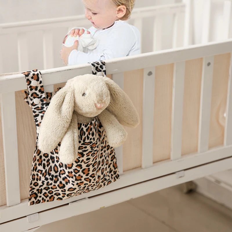 Baby Bedside Storage Bag Baby Crib Organizer Hanging Bag for Baby Essentials Multi-Purpose Newborn Bed Hanging Diaper Toy Tissue