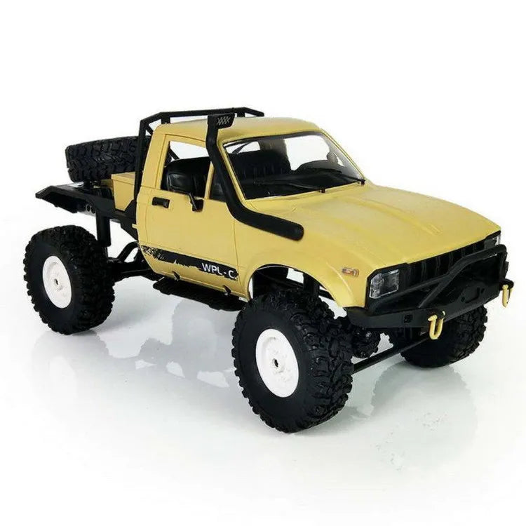 WPL C14 RC Truck 1/16 RC Car 2.4G 4WD Off Road RC Military Car Rock Crawler Truck With Front LED RTR Toys