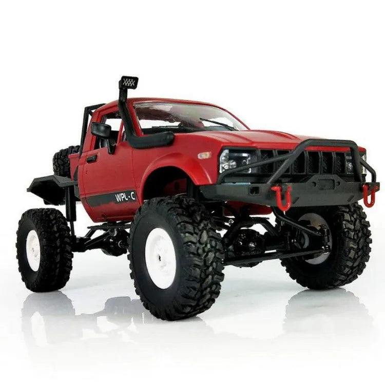 WPL C14 RC Truck 1/16 RC Car 2.4G 4WD Off Road RC Military Car Rock Crawler Truck With Front LED RTR Toys