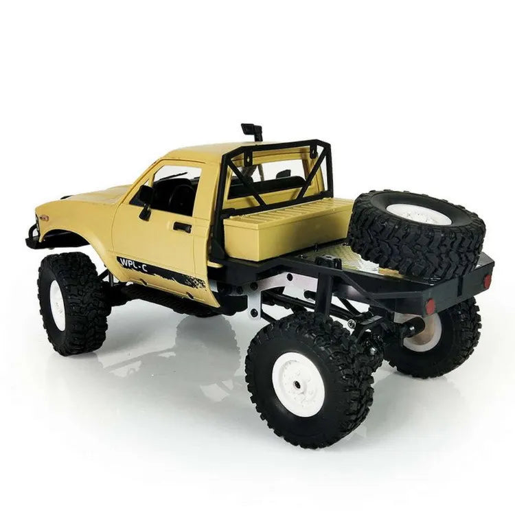 WPL C14 RC Truck 1/16 RC Car 2.4G 4WD Off Road RC Military Car Rock Crawler Truck With Front LED RTR Toys