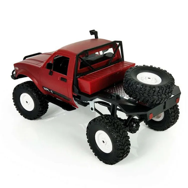 WPL C14 RC Truck 1/16 RC Car 2.4G 4WD Off Road RC Military Car Rock Crawler Truck With Front LED RTR Toys