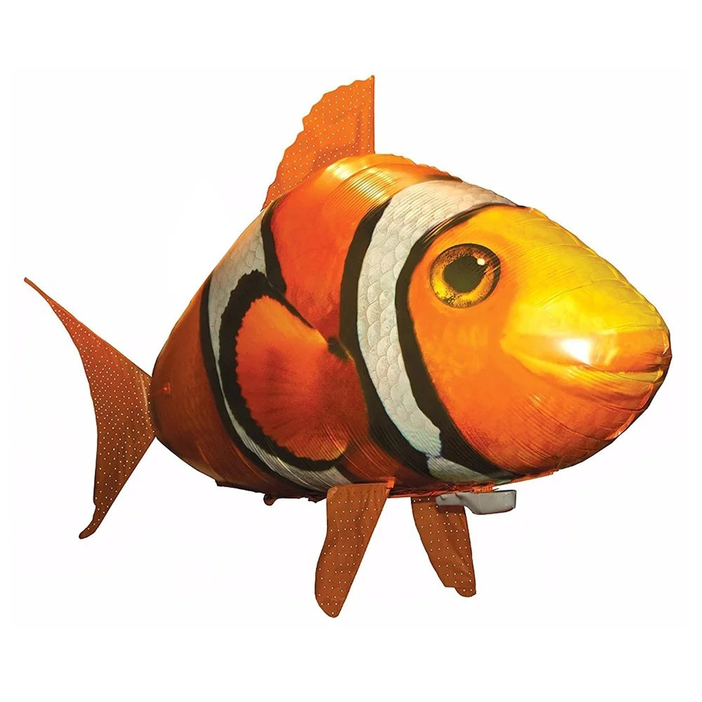 RC Shark Toys Air Swimming Remote Control Animal Infrared Fly Air Balloons Clown Fish Toy For Children Xmas Gifts Decoration