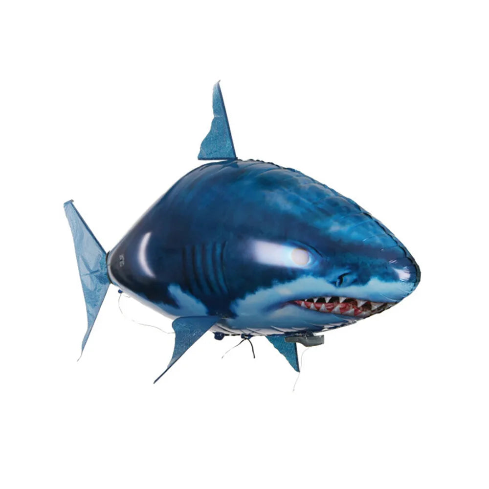 RC Shark Toys Air Swimming Remote Control Animal Infrared Fly Air Balloons Clown Fish Toy For Children Xmas Gifts Decoration