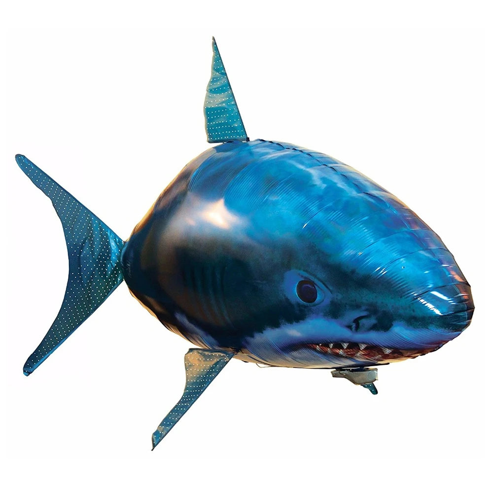 RC Shark Toys Air Swimming Remote Control Animal Infrared Fly Air Balloons Clown Fish Toy For Children Xmas Gifts Decoration