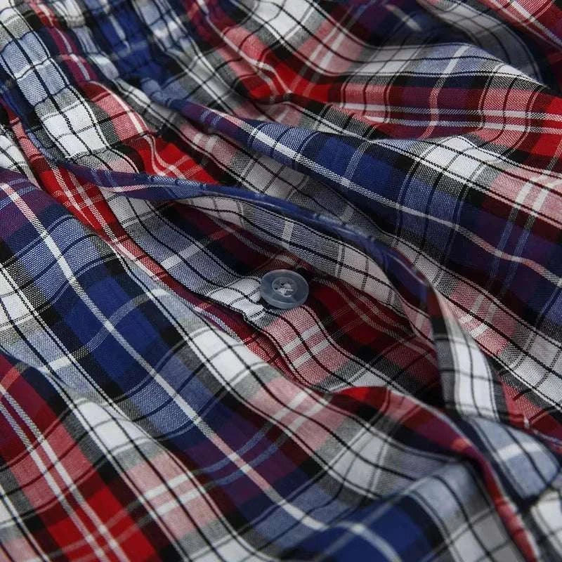 Mens Comfort Plaid Boxers 4Pack Sizes M6XLExpress Global Mart  customizedProduct Description:
Yo, what's poppin'? Check out these plaid boxers! If you're all about staying comfy while still looking fly, these plaid boxers are your new BFFMens Comfort Plaid Boxers 4Pack Sizes M6XLb0d141-b8